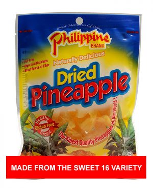 MADE FROM THE SWEET 16 VARIETY Philippine Brand Dried Pineapple 100g